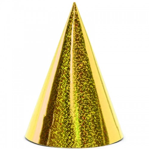 Chapéus Dourado Holográfico